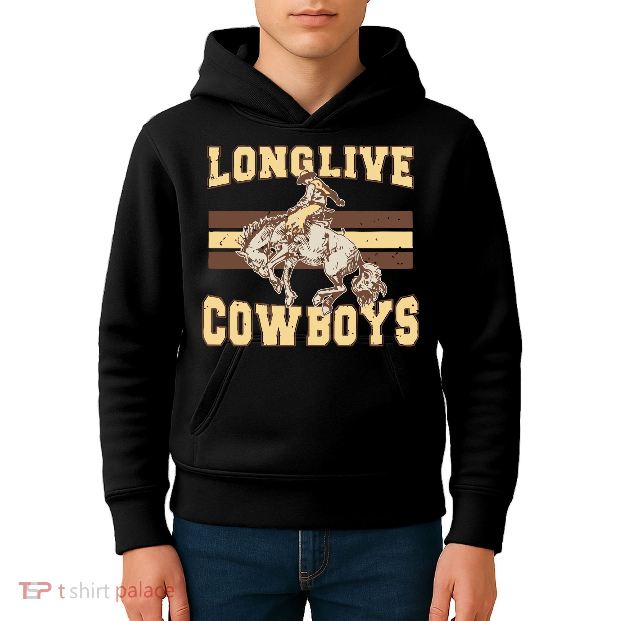 Long Live Cowboys Western Kids Hoodie