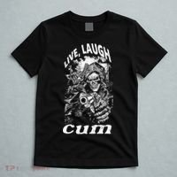 Live Laugh Cum Reaper Funny Vintage Goth Emo Gag T-Shirt thumb 5