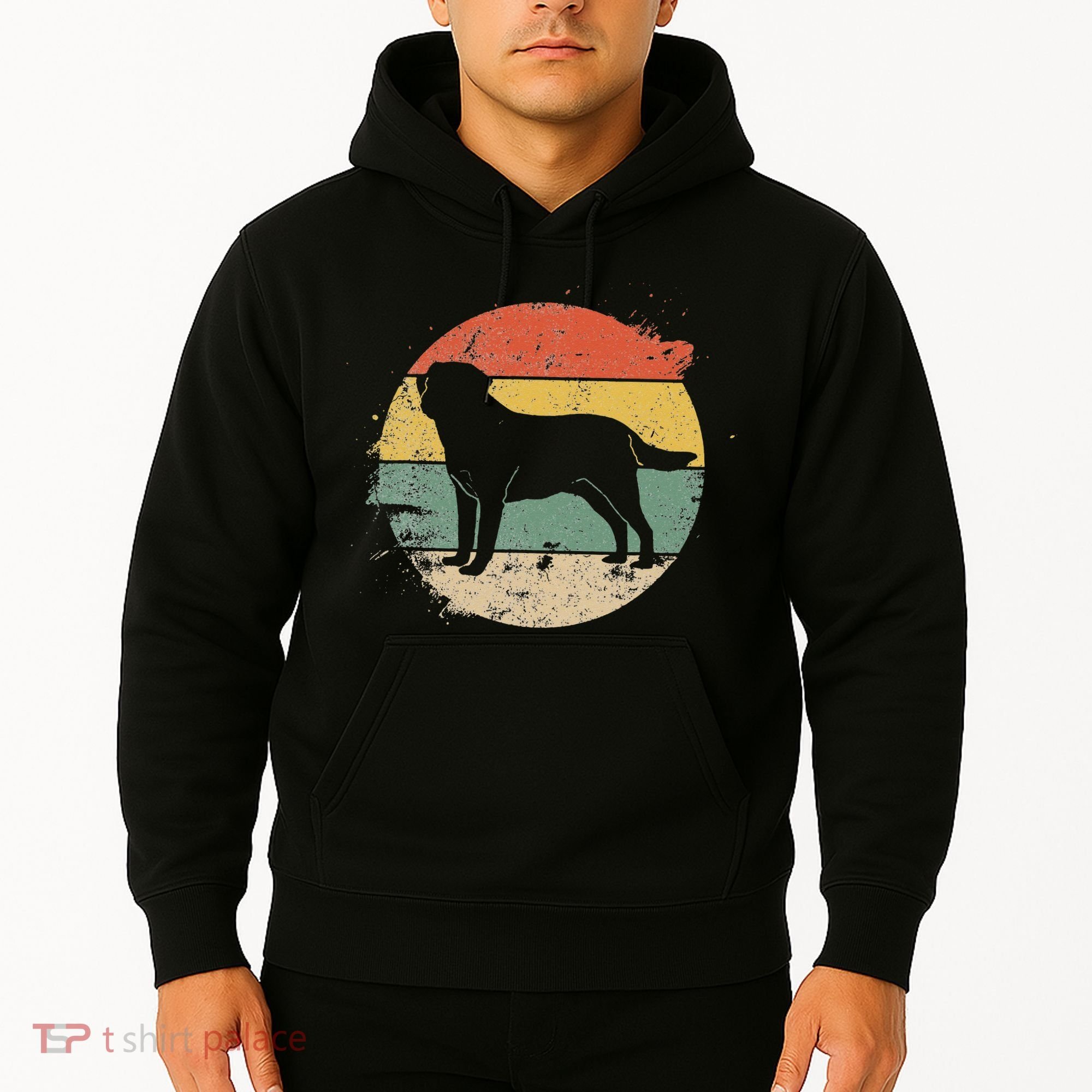 Labrador Lab Dog Yellow Black Labrador Retriever Hoodie