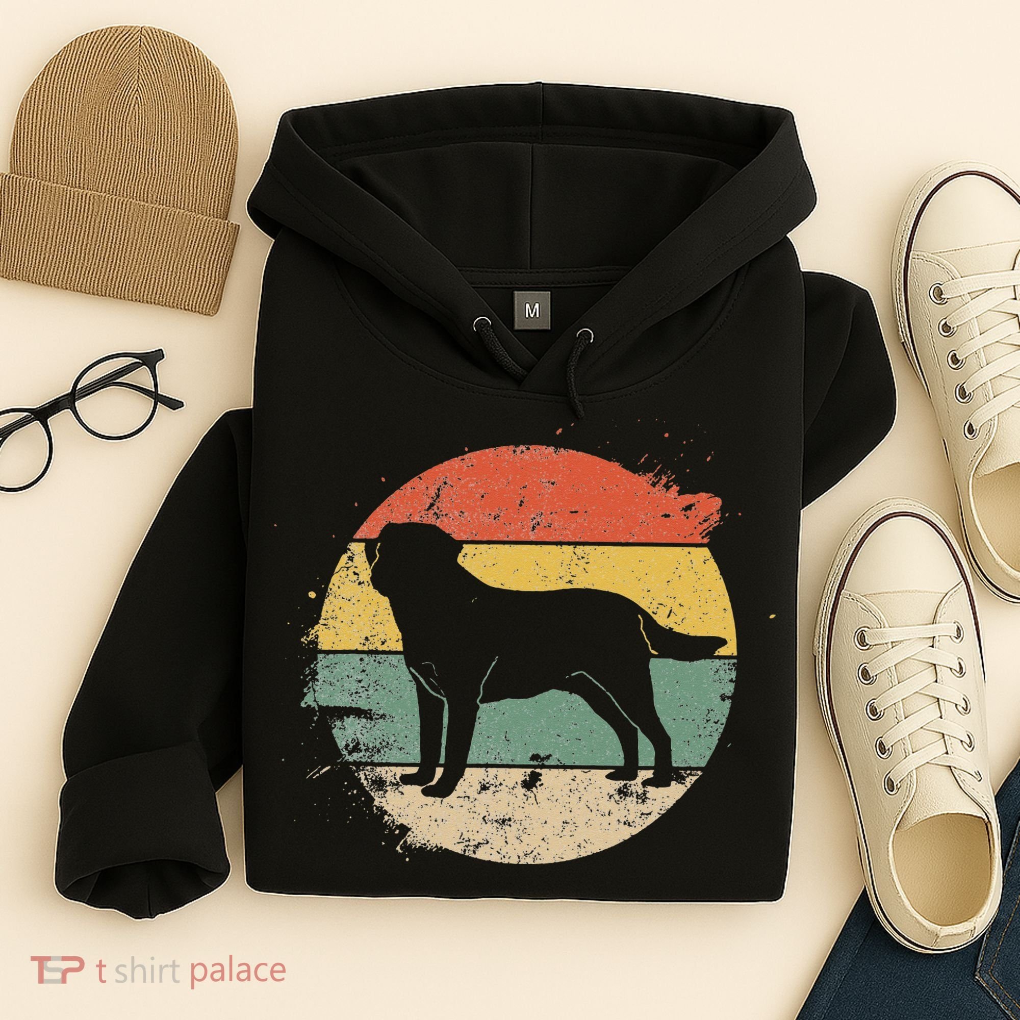 Labrador Lab Dog Yellow Black Labrador Retriever Hoodie