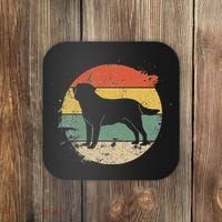 Labrador Lab Dog Yellow Black Labrador Retriever Coaster thumb 0