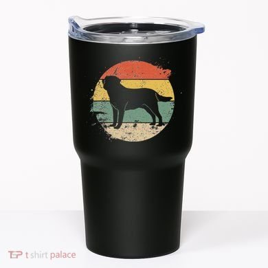 Labrador Lab Dog Yellow Black Labrador Retriever Tumbler