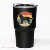 Labrador Lab Dog Yellow Black Labrador Retriever Tumbler thumb 0