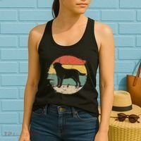 Labrador Lab Dog Yellow Black Labrador Retriever Women's Tank Top thumb 2
