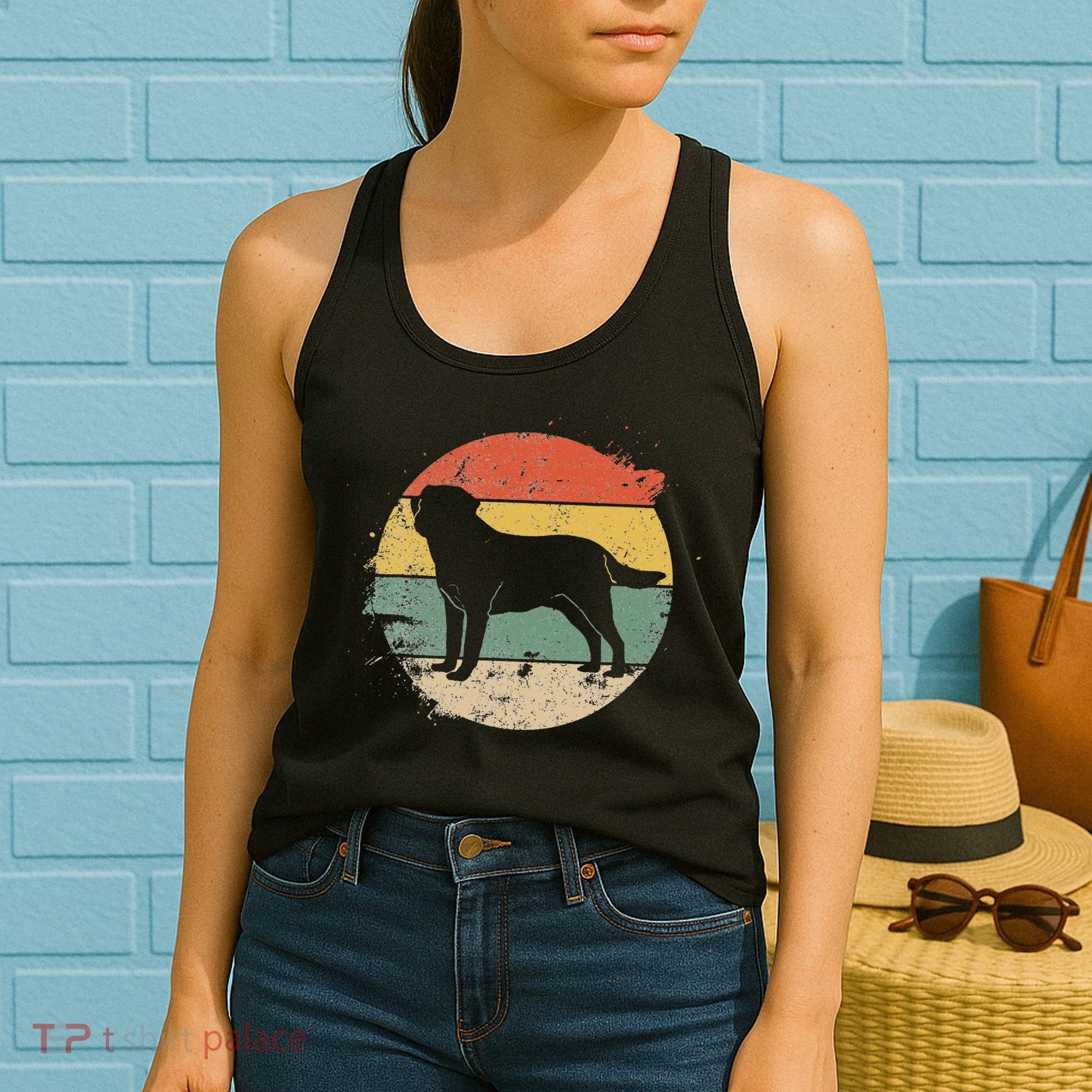 Labrador Lab Dog Yellow Black Labrador Retriever Women's Tank Top