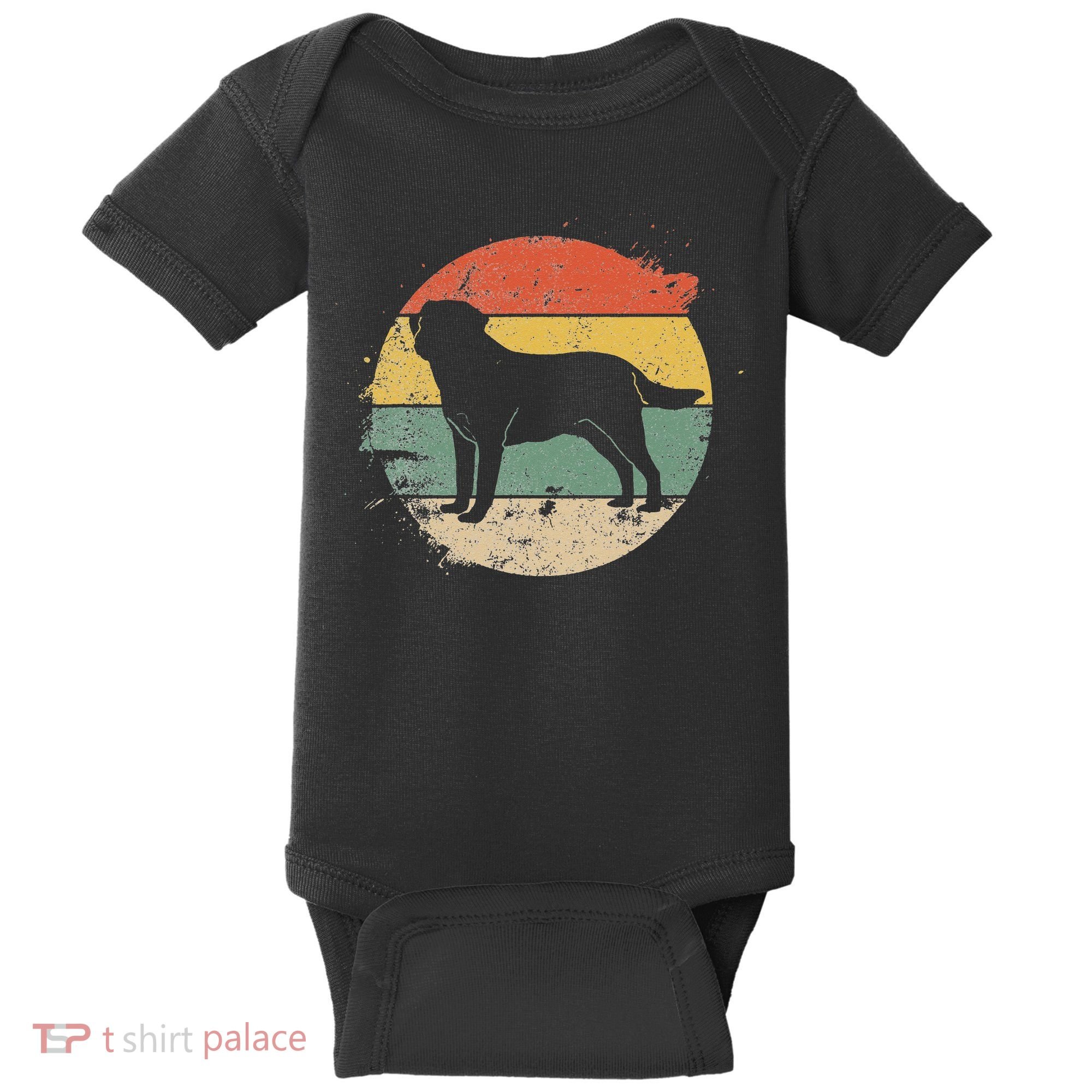 Labrador Lab Dog Yellow Black Labrador Retriever Baby Bodysuit