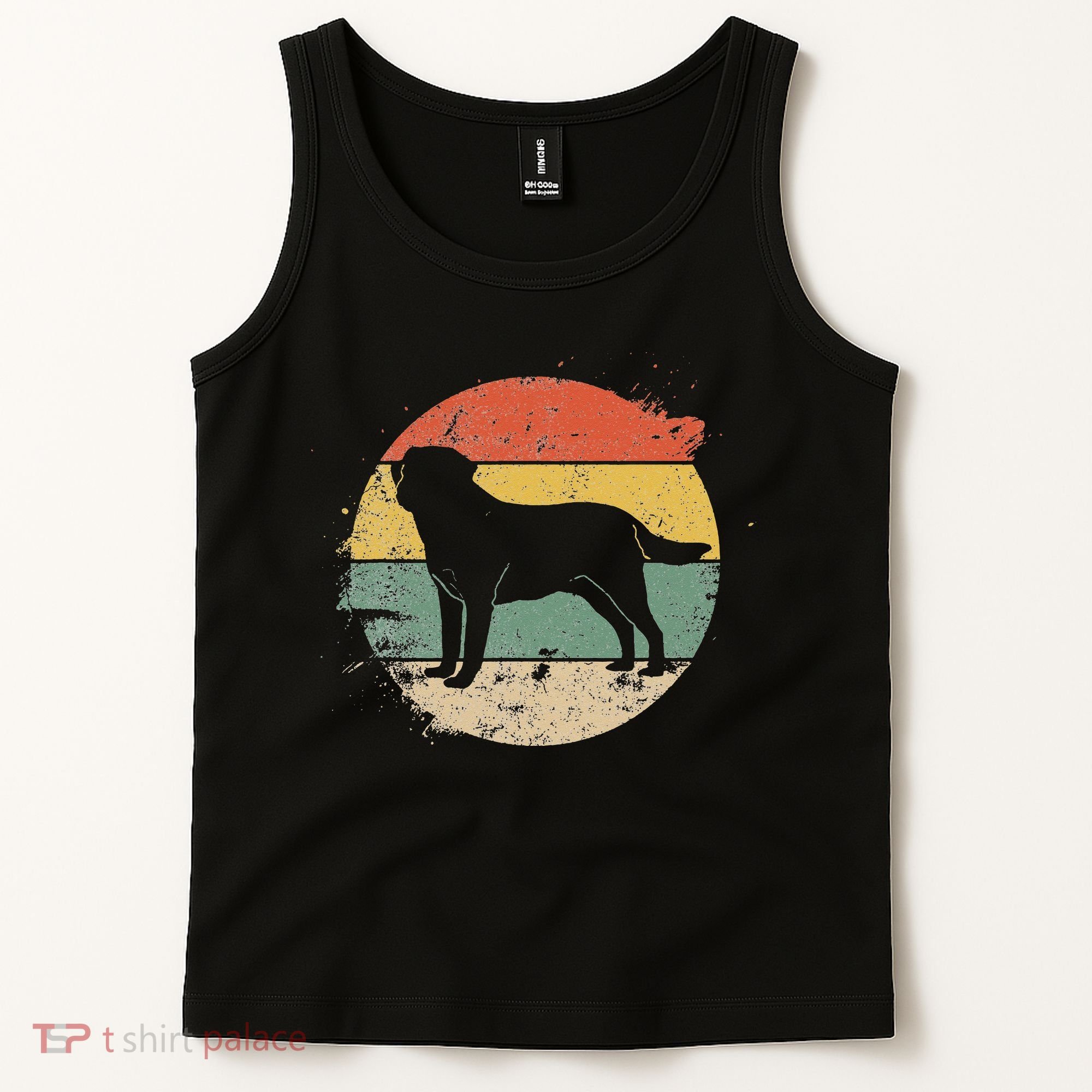 Labrador Lab Dog Yellow Black Labrador Retriever Tank Top