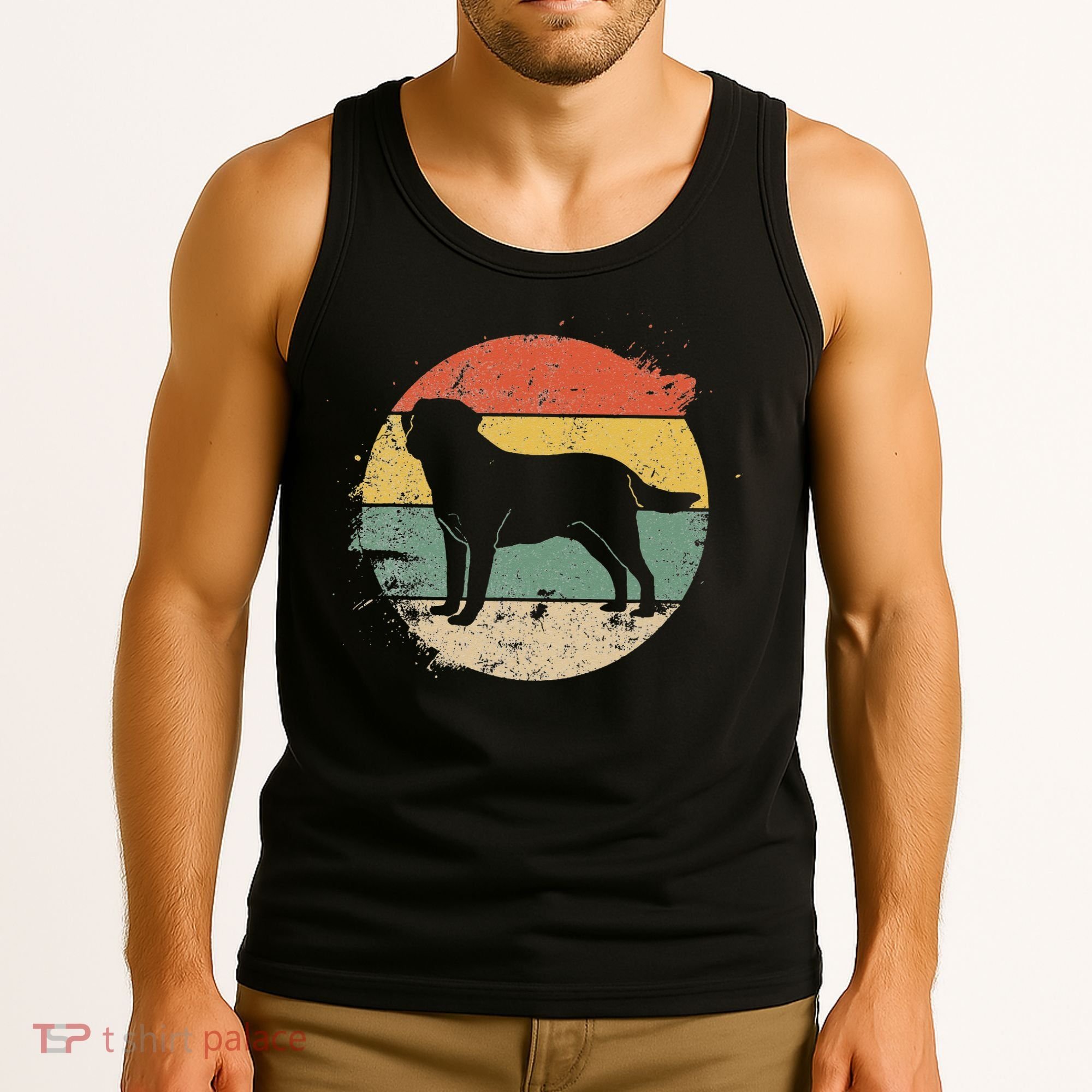 Labrador Lab Dog Yellow Black Labrador Retriever Tank Top