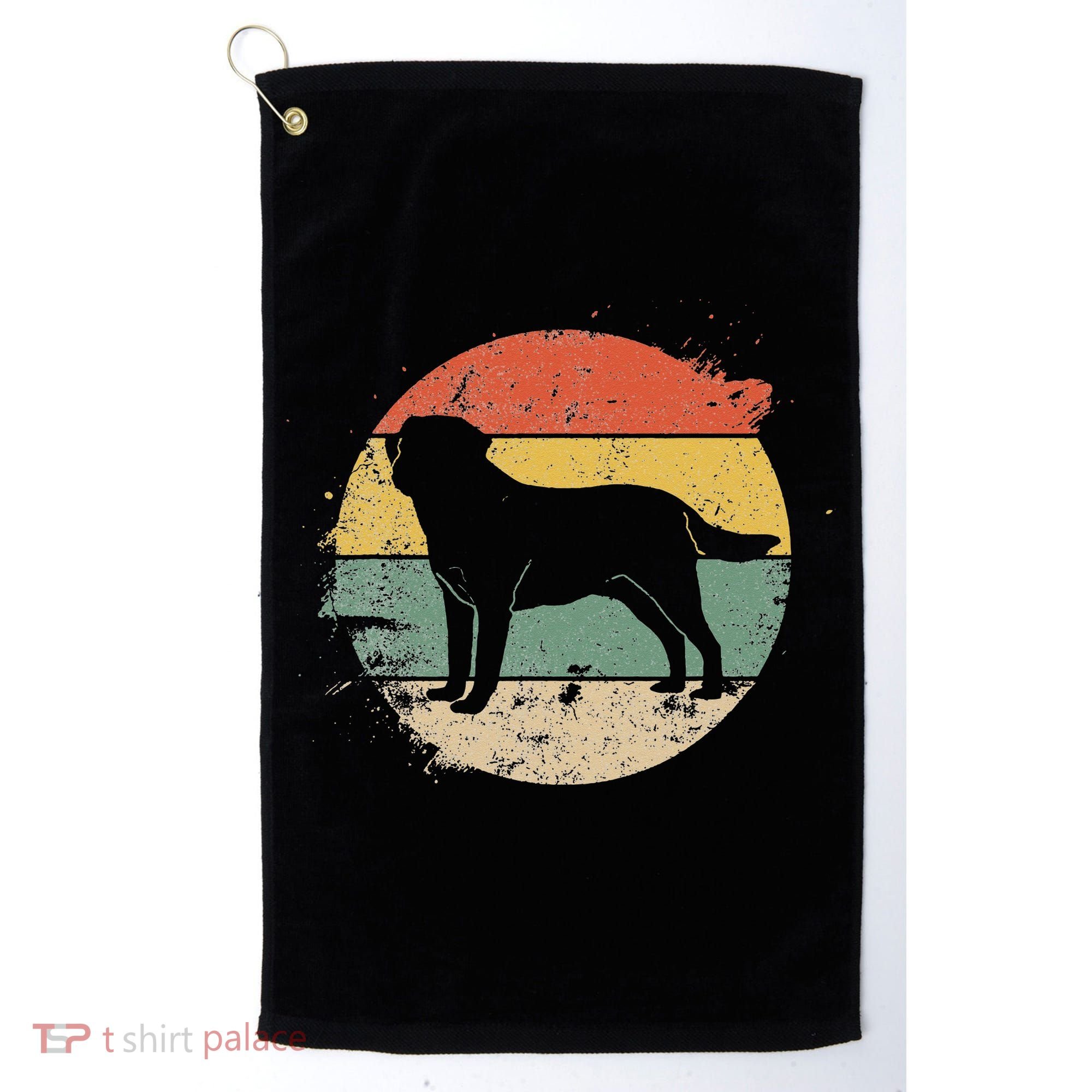 Labrador Lab Dog Yellow Black Labrador Retriever Golf Towel
