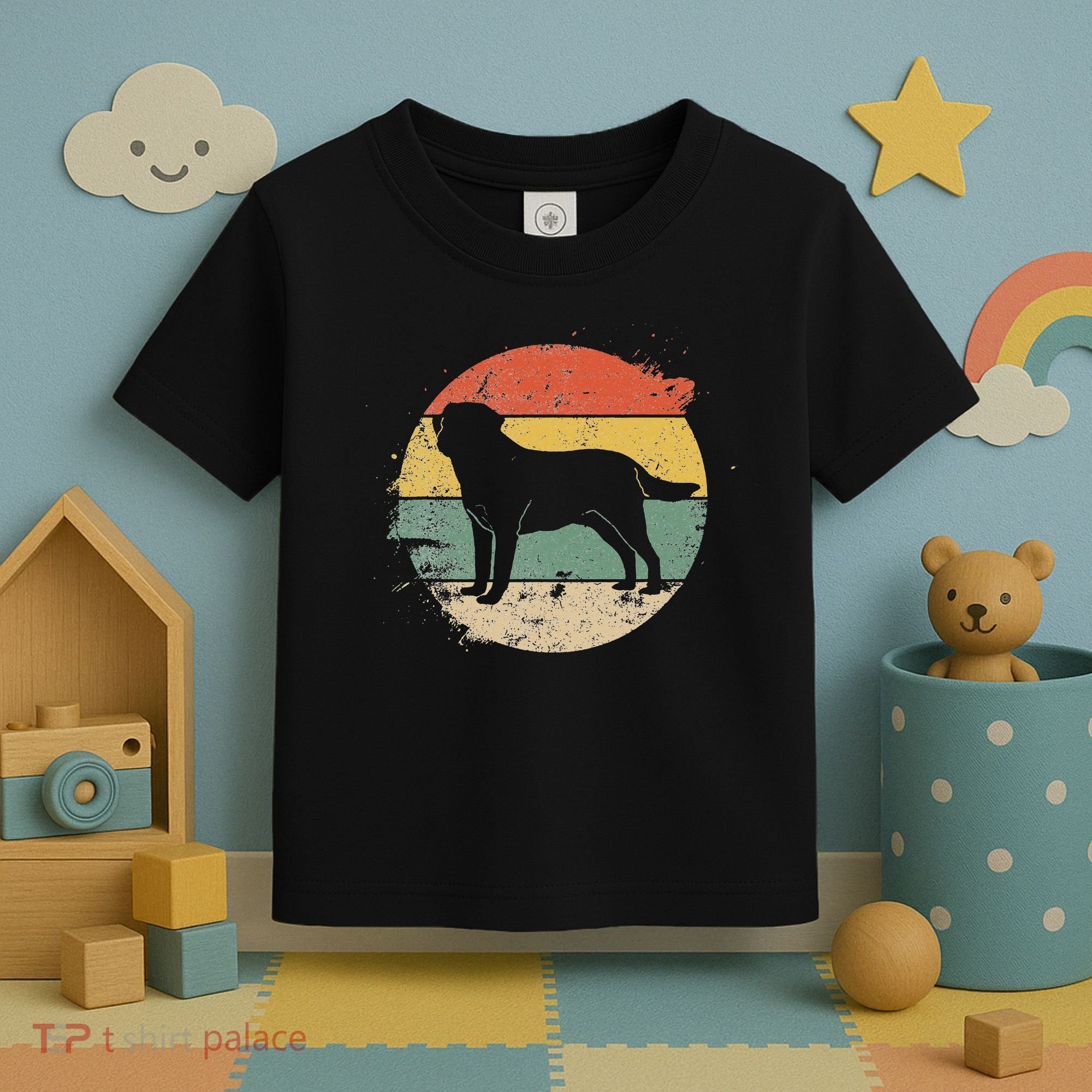 Labrador Lab Dog Yellow Black Labrador Retriever Toddler T-Shirt