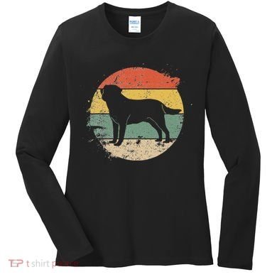 Labrador Lab Dog Yellow Black Labrador Retriever Women's Long Sleeve Shirt