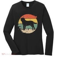 Labrador Lab Dog Yellow Black Labrador Retriever Women's Long Sleeve Shirt thumb 0
