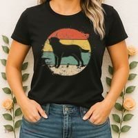 Labrador Lab Dog Yellow Black Labrador Retriever Women's T-Shirt thumb 2