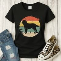 Labrador Lab Dog Yellow Black Labrador Retriever Women's T-Shirt thumb 3