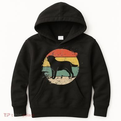 Labrador Lab Dog Yellow Black Labrador Retriever Kids Hoodie