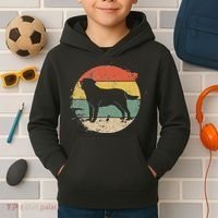 Labrador Lab Dog Yellow Black Labrador Retriever Kids Hoodie thumb 2