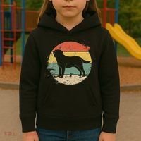 Labrador Lab Dog Yellow Black Labrador Retriever Kids Hoodie thumb 3