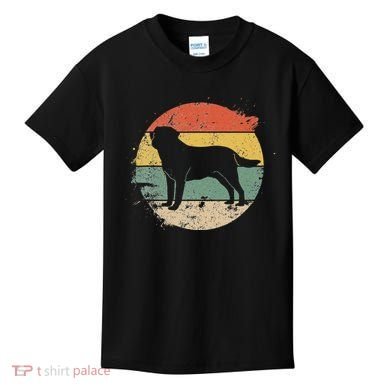 Labrador Lab Dog Yellow Black Labrador Retriever Kids T-Shirt