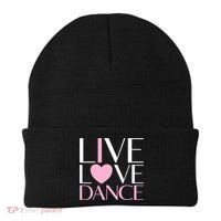 Live Love Dance I Love Dance Ballerina Ballet Gift Cool Gift Beanie thumb 0