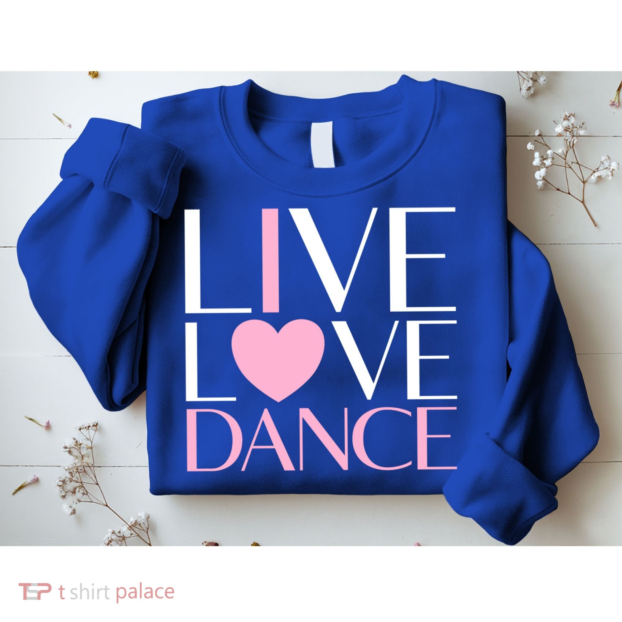 Live Love Dance I Love Dance Ballerina Ballet Gift Cool Gift Sweatshirt