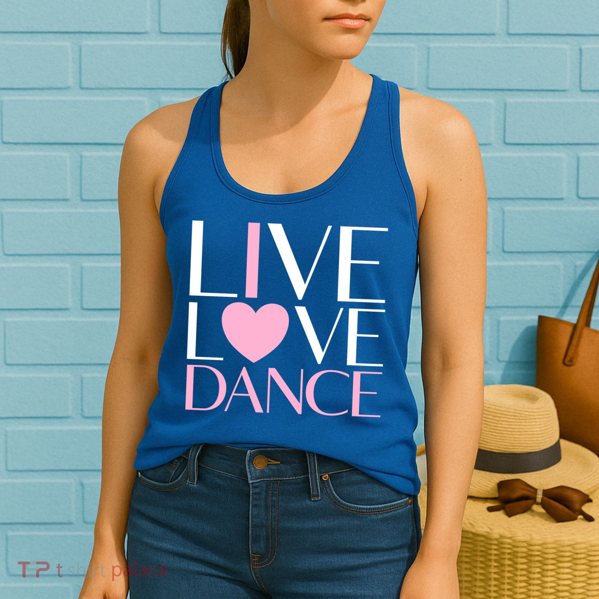 Live Love Dance I Love Dance Ballerina Ballet Gift Cool Gift Women's Tank Top