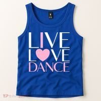 Live Love Dance I Love Dance Ballerina Ballet Gift Cool Gift Tank Top thumb 2