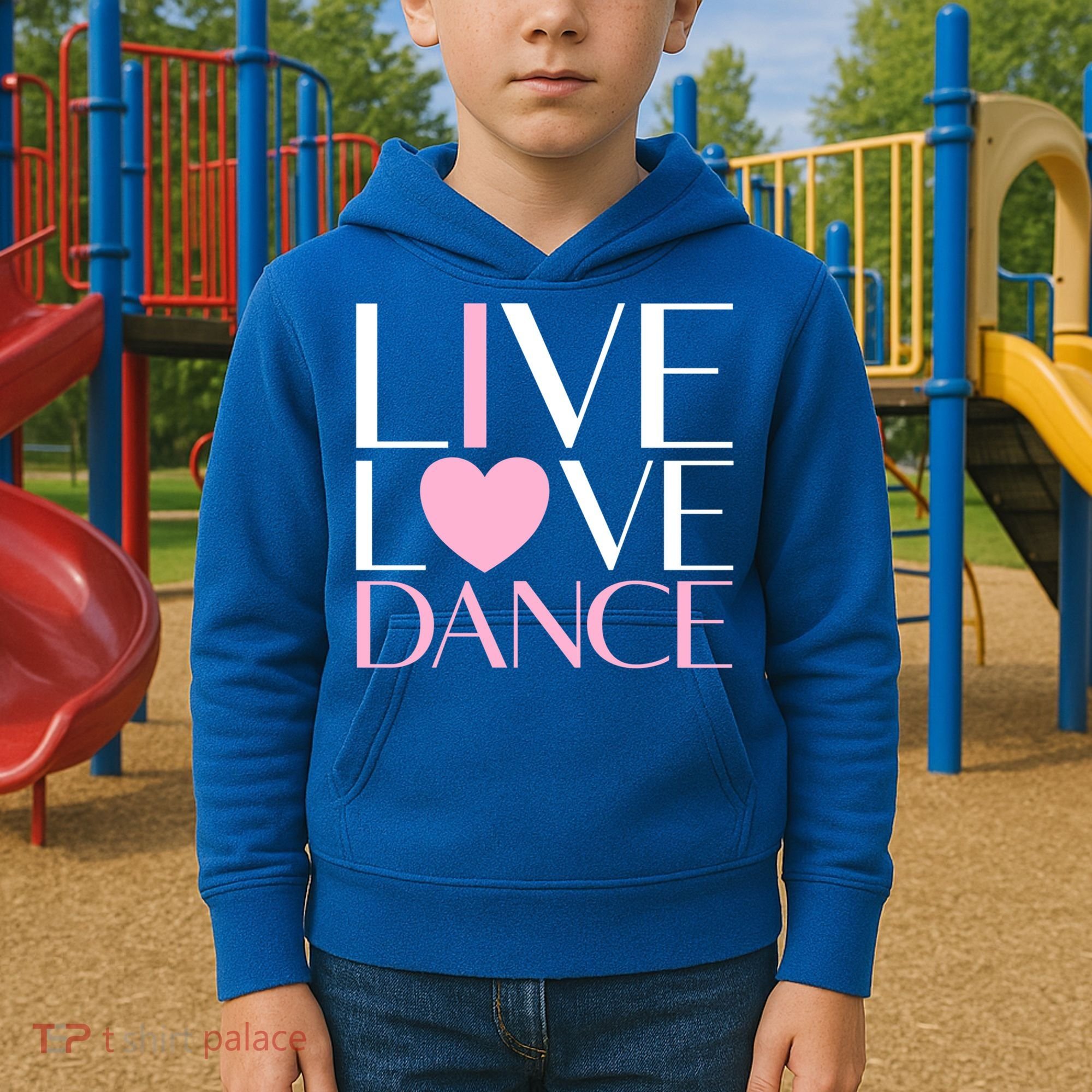 Live Love Dance I Love Dance Ballerina Ballet Gift Cool Gift Kids Hoodie