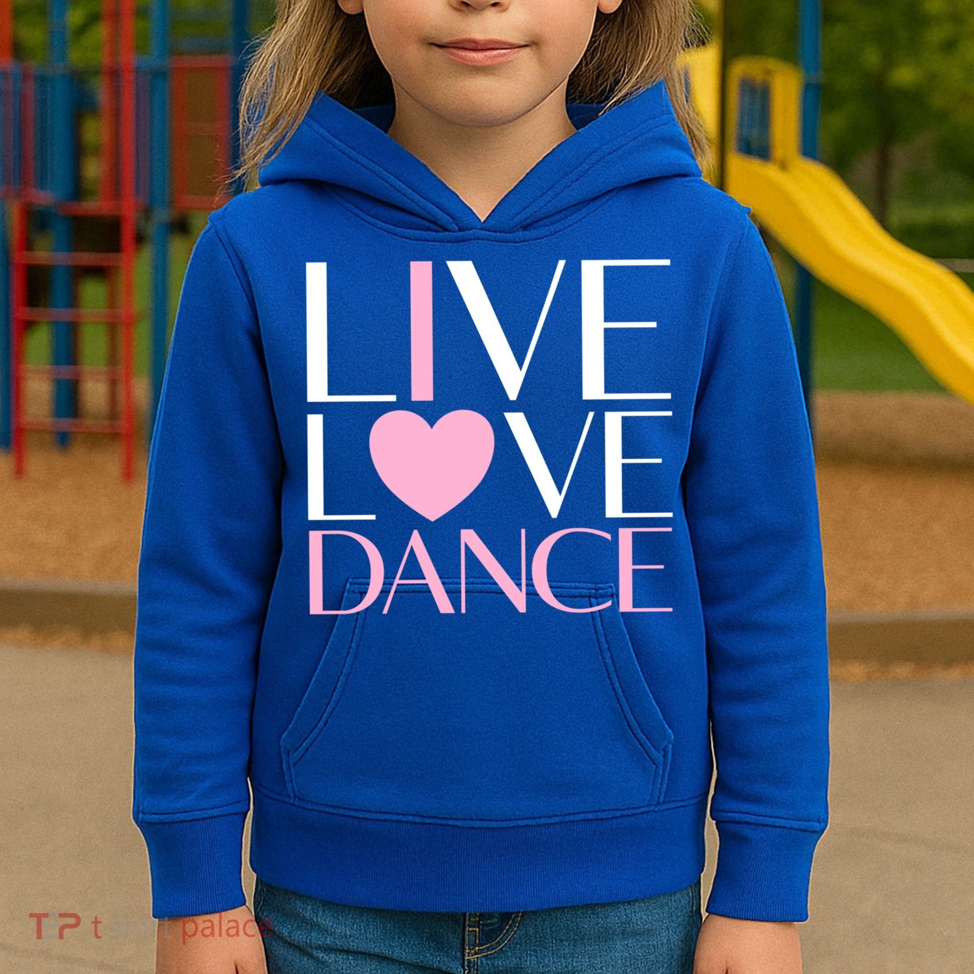 Live Love Dance I Love Dance Ballerina Ballet Gift Cool Gift Kids Hoodie