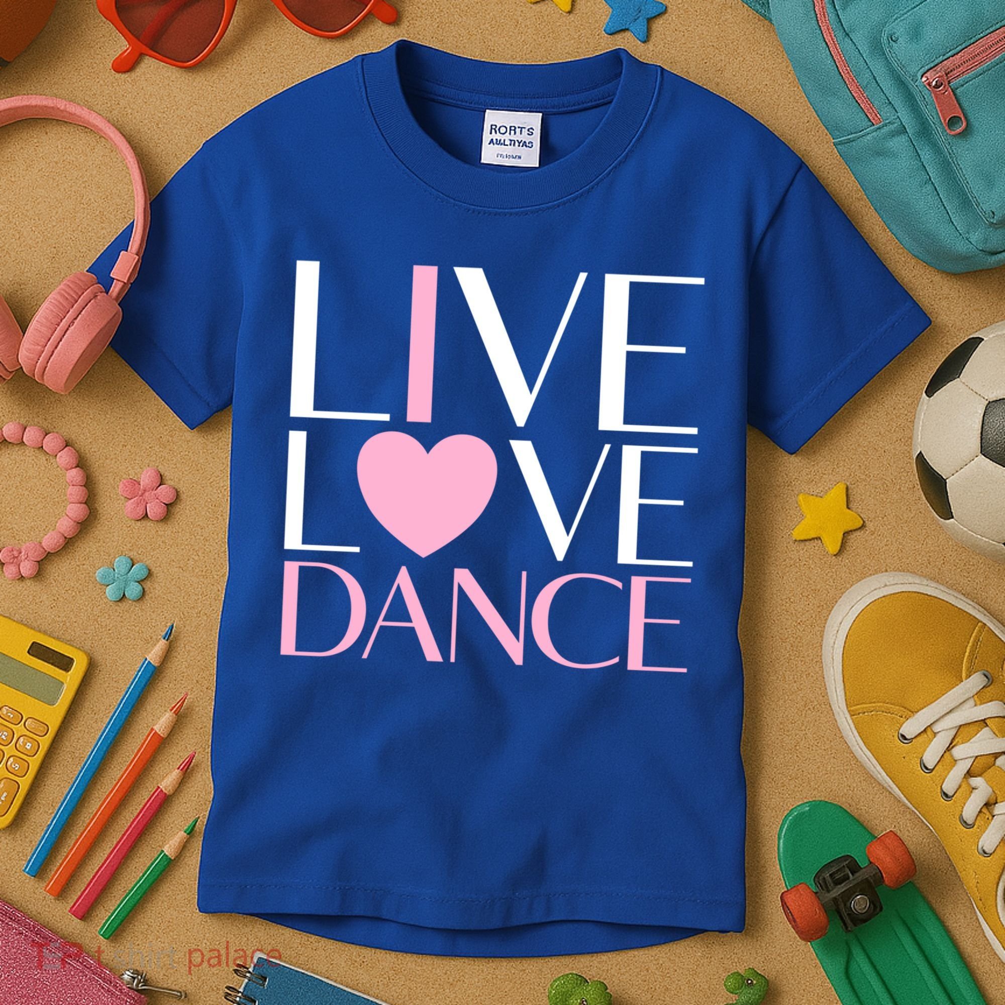 Live Love Dance I Love Dance Ballerina Ballet Gift Cool Gift Kids T-Shirt
