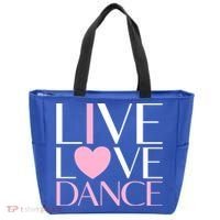 Live Love Dance I Love Dance Ballerina Ballet Gift Cool Gift Tote Bag thumb 0
