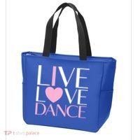 Live Love Dance I Love Dance Ballerina Ballet Gift Cool Gift Tote Bag thumb 3