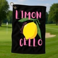 Limoncello La Dolce Vita Italian Lemon  Golf Towel thumb 1