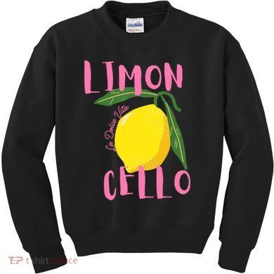 Limoncello La Dolce Vita Italian Lemon  Kids Sweatshirt