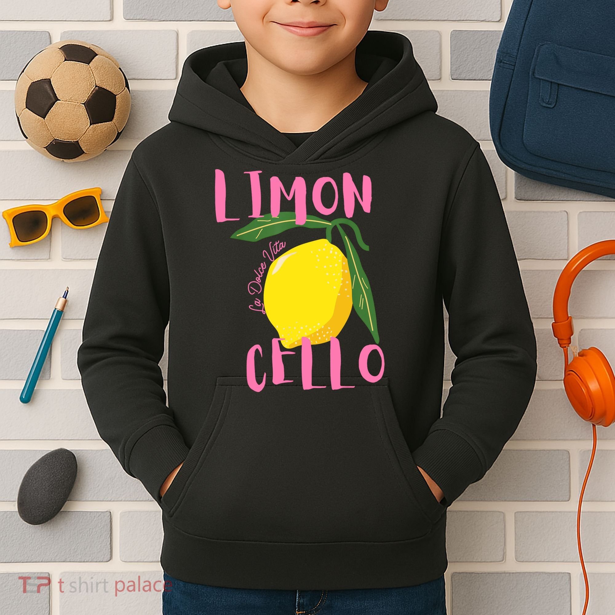 Limoncello La Dolce Vita Italian Lemon  Kids Hoodie