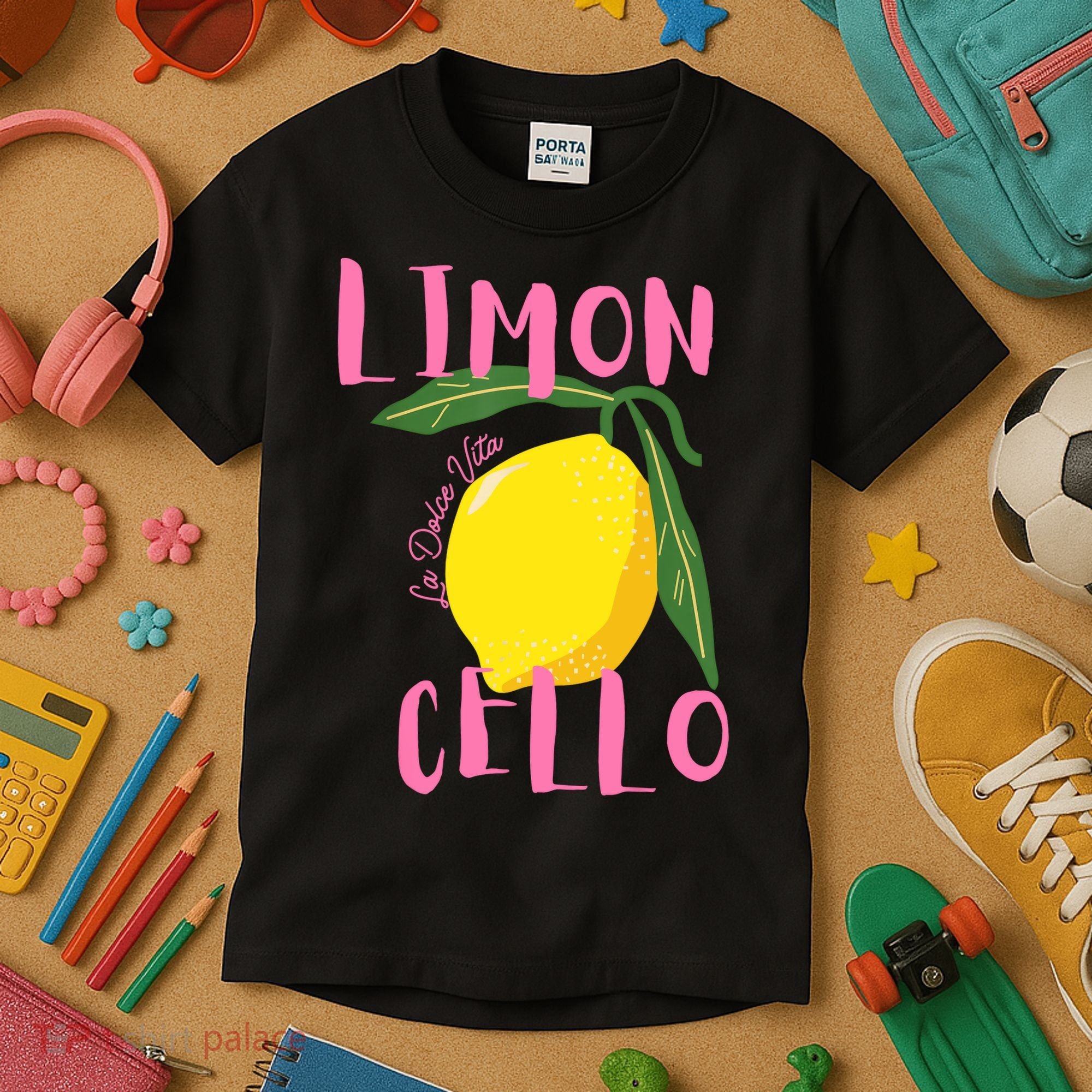Limoncello La Dolce Vita Italian Lemon  Kids T-Shirt