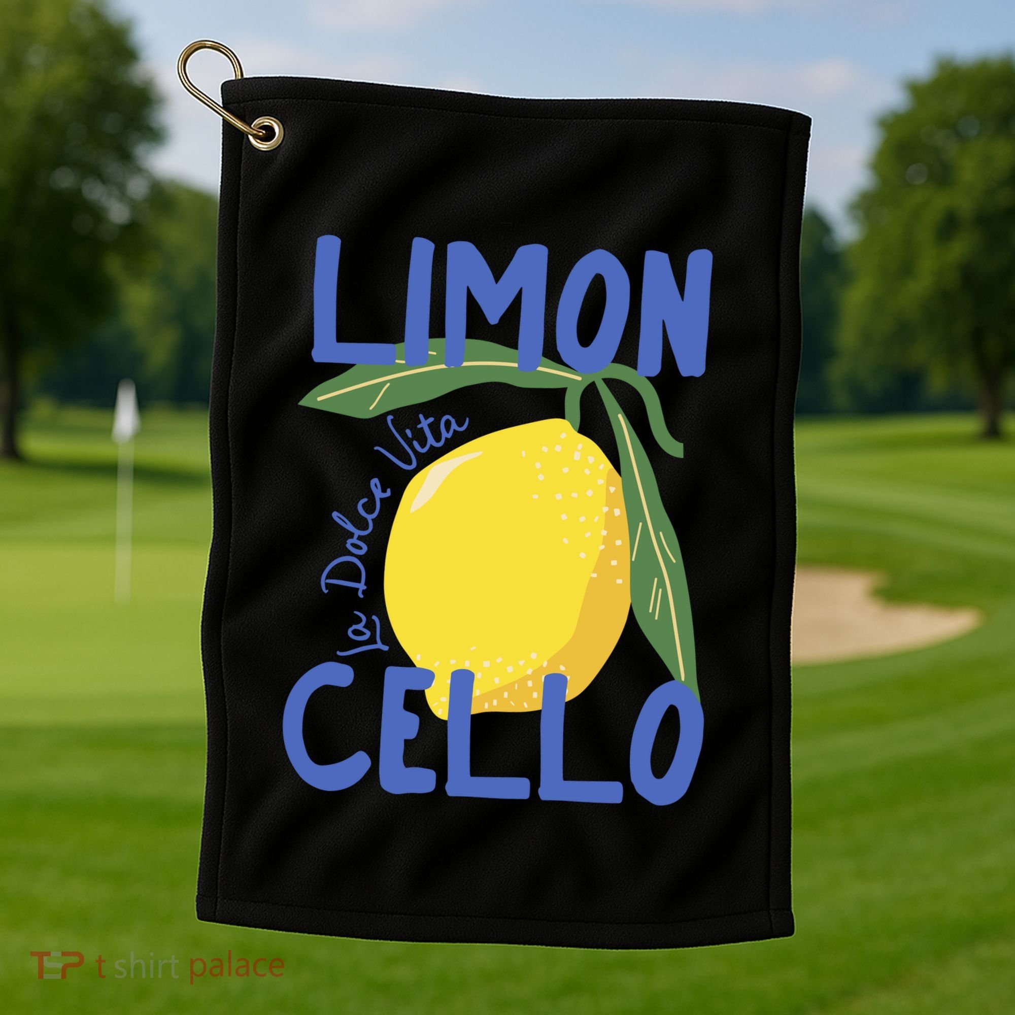 Limoncello La Dolce Vita Italy Golf Towel