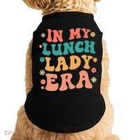 Lunch Lady Era Funny Lunch Lady Doggie Tank thumb 0