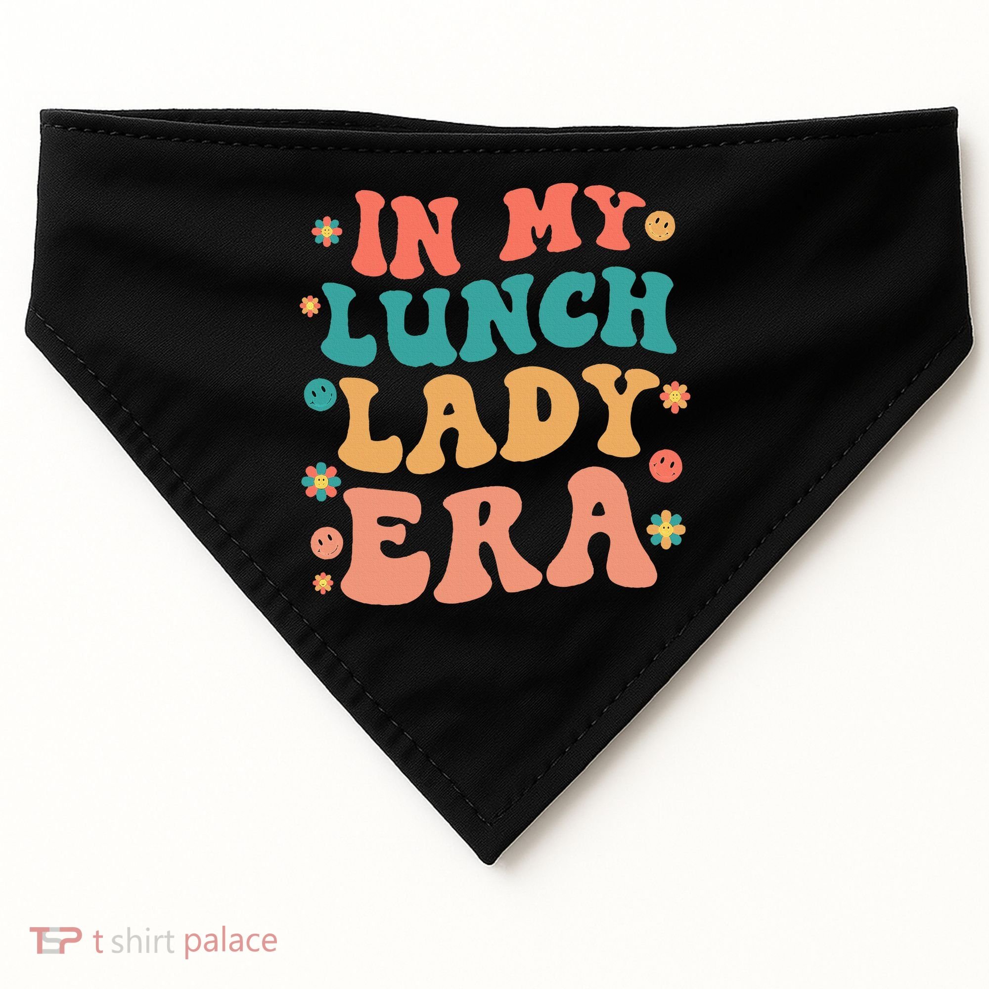 Lunch Lady Era Funny Lunch Lady USA-Made Doggie Bandana