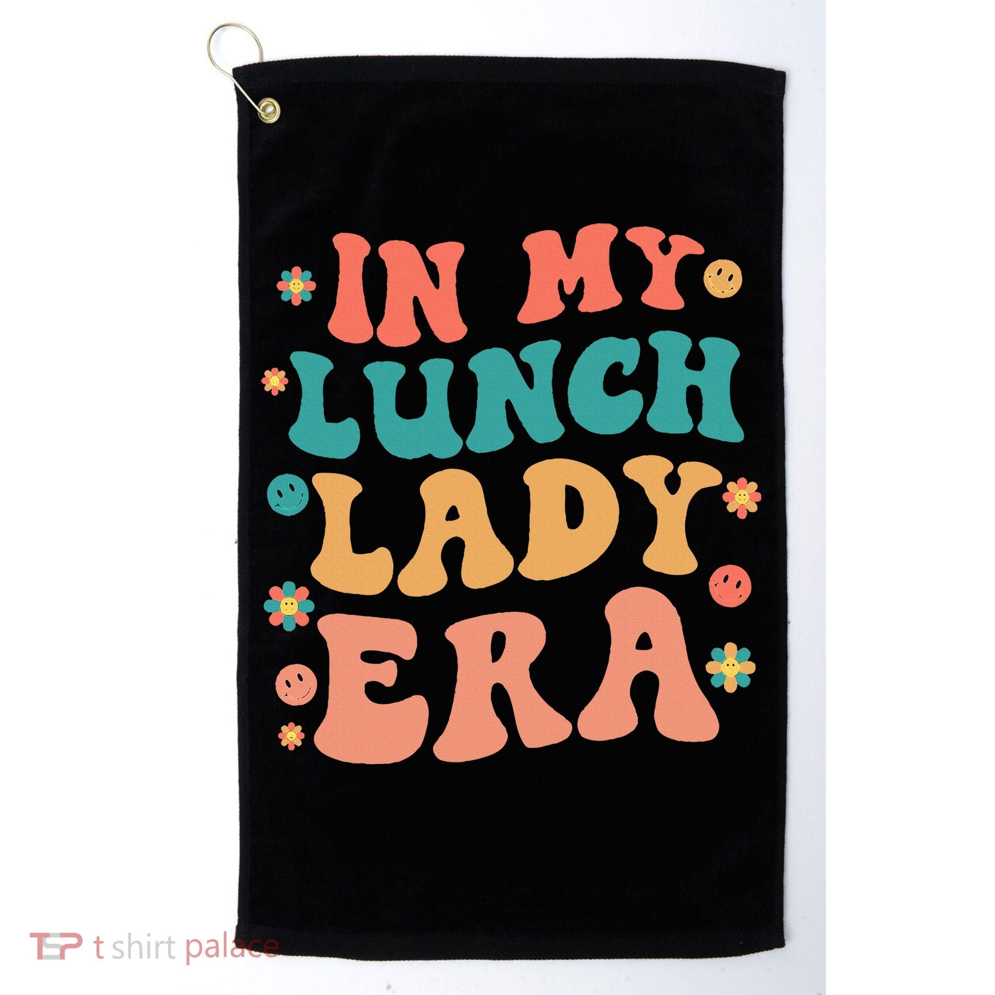 Lunch Lady Era Funny Lunch Lady Golf Towel