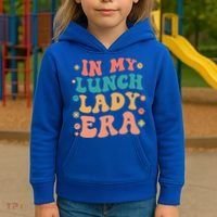 Lunch Lady Era Funny Lunch Lady Kids Hoodie thumb 3