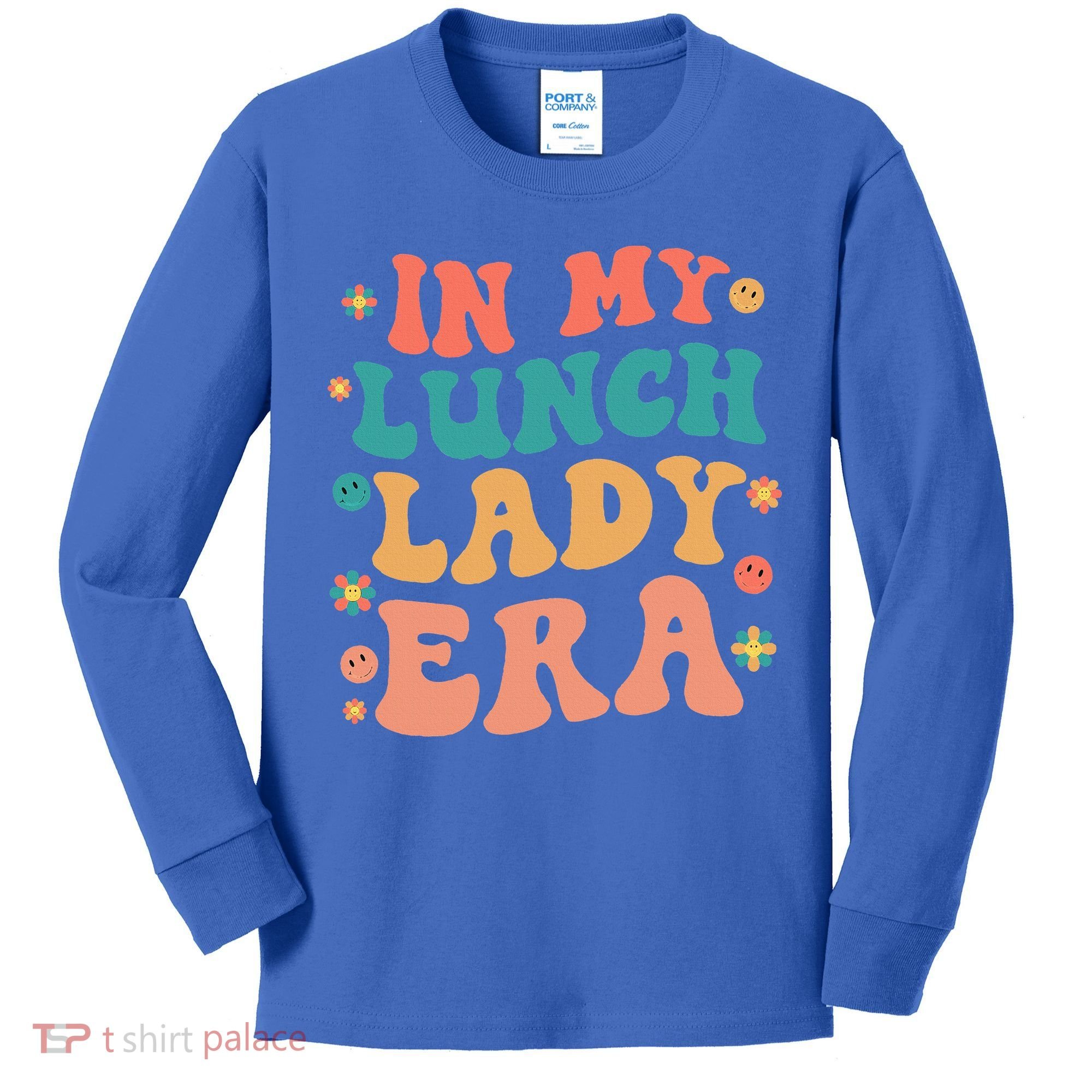Lunch Lady Era Funny Lunch Lady Kids Long Sleeve Shirt