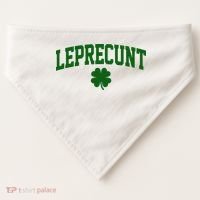 Leprecunt USA-Made Doggie Bandana thumb 0