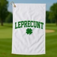 Leprecunt Golf Towel thumb 1