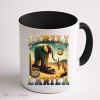 Lirili Larila Funny Italian Brainrot Meme Cactus Elephant Coffee Mug thumb 1