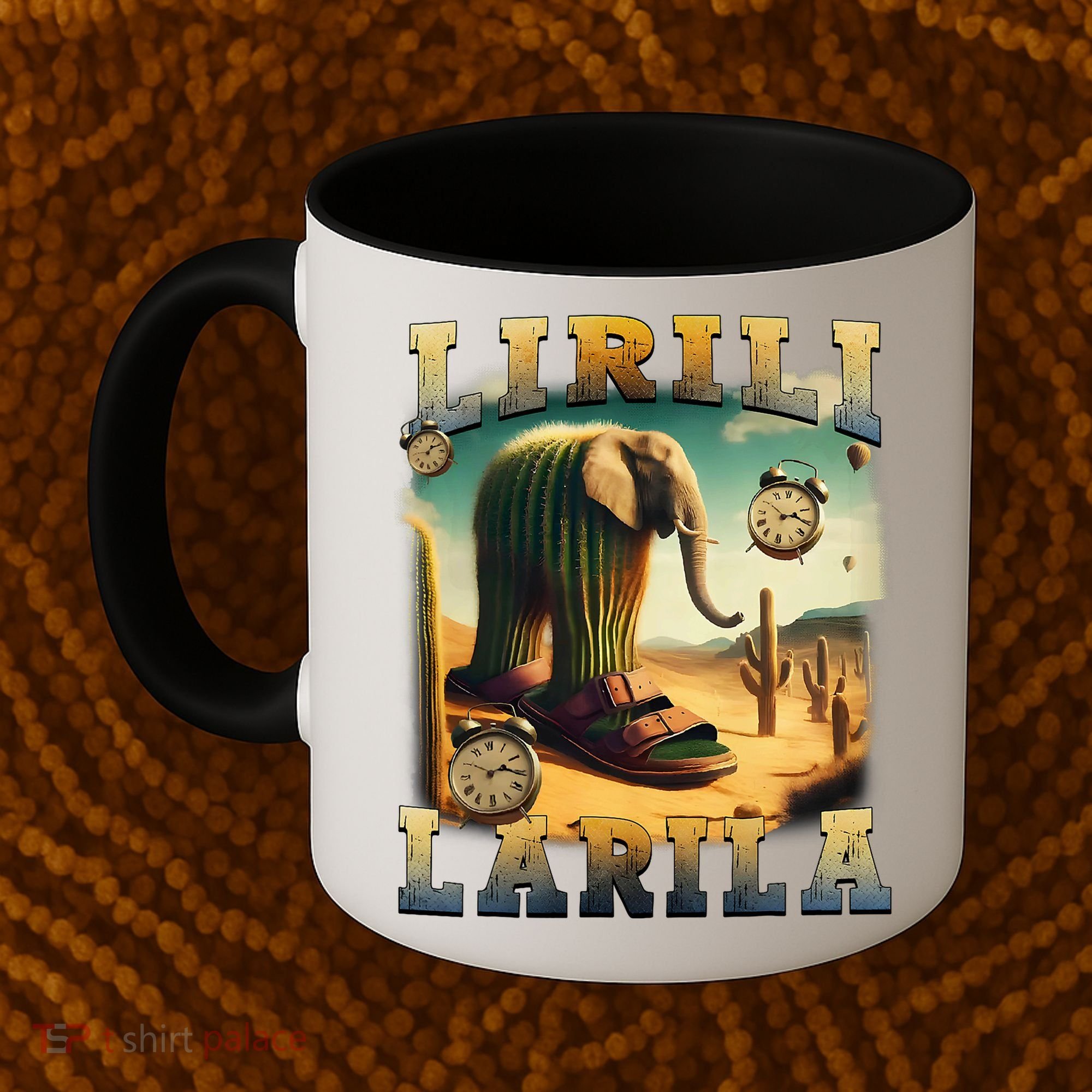 Lirili Larila Funny Italian Brainrot Meme Cactus Elephant Coffee Mug