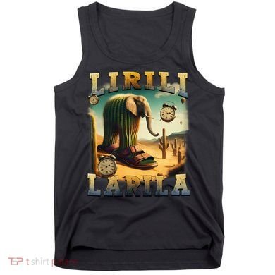 Lirili Larila Funny Italian Brainrot Meme Cactus Elephant Tank Top