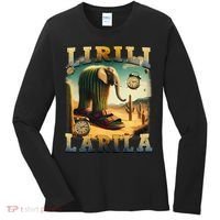 Lirili Larila Funny Italian Brainrot Meme Cactus Elephant Women's Long Sleeve Shirt thumb 0