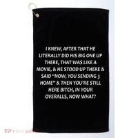 Leah Love Funny Quote Reality Tv Show Golf Towel thumb 0