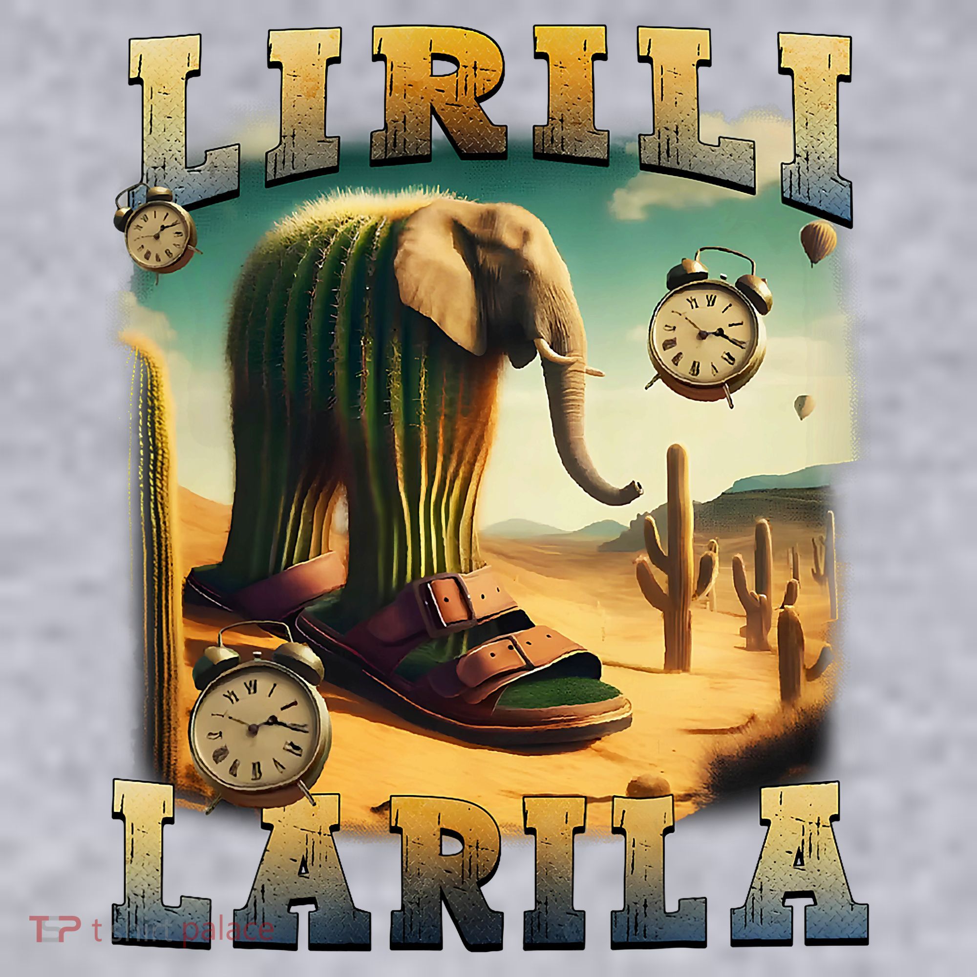 Lirili Larila Funny Italian Brainrot Meme Cactus Elephant  Women's Sweatshirt