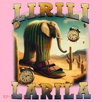 Lirili Larila Funny Italian Brainrot Meme Cactus Elephant  Coaster thumb 2